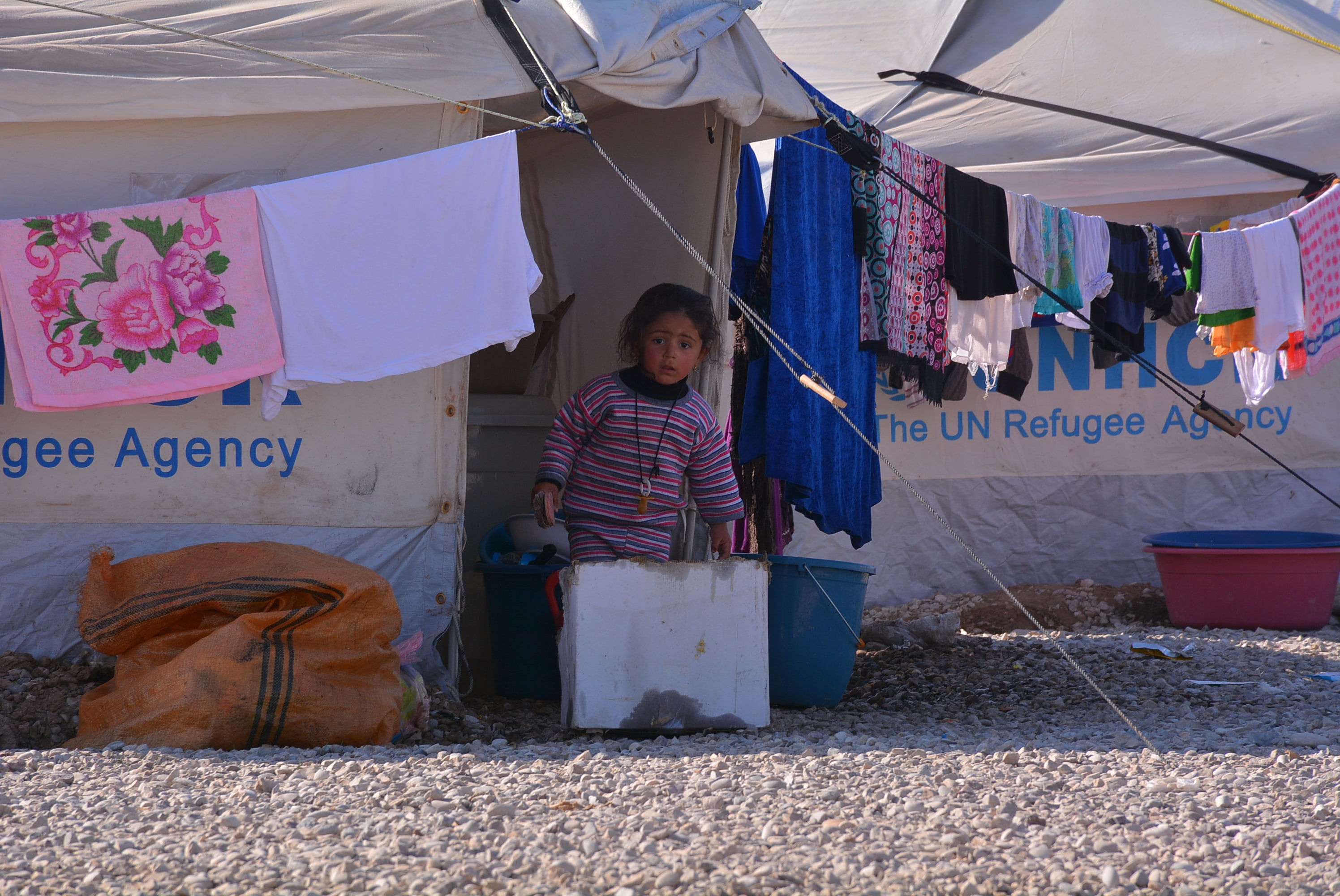 Iraqi IDP children in the Dibaga Camp, southwest of Erbil Province, Kurdistan Region. (Photo: Fryad Nanakali)
